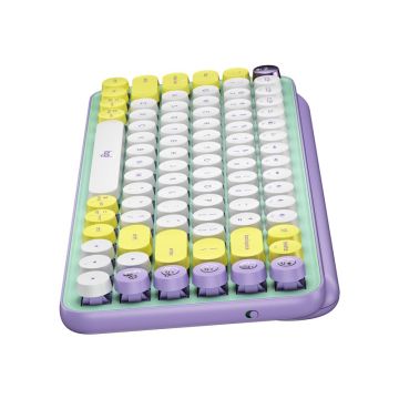 LOGITECH POP Keys Wireless Mechanical Keyboard With Emoji Keys - DayDream Mint Central (FR)