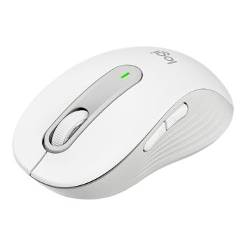 LOGITECH Signature M650 L LEFT Mouse large size left-handed optical 5 buttons wireless Bluetooth 2.4 GHz OFF-WHITE