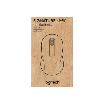 LOGITECH Signature M650 L for Business Mouse right-handed 5 buttons wireless Bluetooth 2.4 GHz Bolt USB receiver