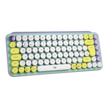 LOGITECH POP Keys Wireless Mechanical Keyboard With Emoji Keys - DAYDREAM MINT INTNL UK