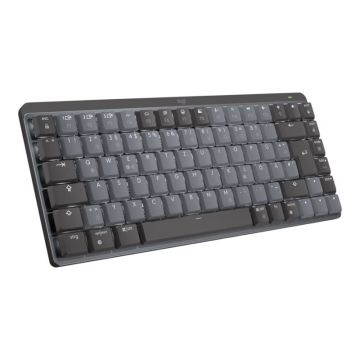 LOGITECH MX Mechanical Mini Minimalist Wireless Illuminated Keyboard - GRAPHITE - (CH) - 2.4GHZ/BT - N/A - CENTRAL - TACTILE