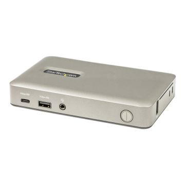 STARTECH.COM USB C Dock USB-C to DisplayPort 4K30Hz or VGA 65W PD3.0 4-Port USB 3.1 Gen 1 Hub GbE Un