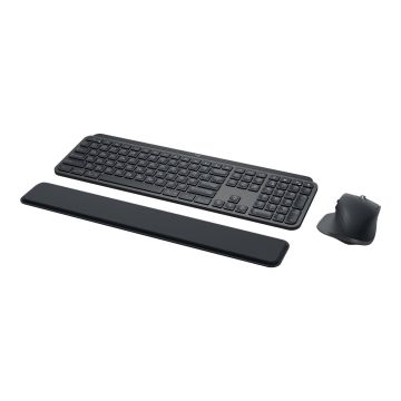 LOGITECH MX Keys Combo for Business Keyboard and mouse set backlit wireless Bluetooth LE QWERTY graphite (PAN)