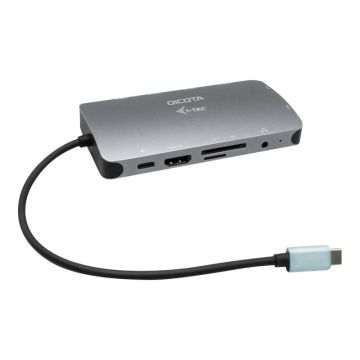 DICOTA USB-C Portable 10-in-1 Docking Station HDMI/PD 100W