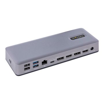 STARTECH.COM USB-C Docking Station HDMI/DP/DP Alt Mode USB-C Dock Triple/Dual 4K 7x USB Hub 60W PD G