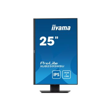 IIYAMA XUB2595WSU-B5 25inch ETE IPS-panel 1920x1200 300cd/m VGA HDMI DisplayPort 4ms Speakers USB HU