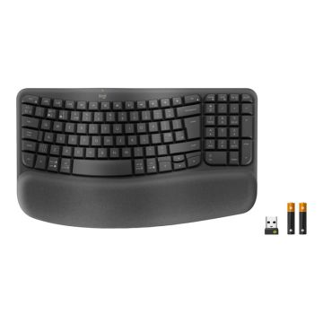 LOGITECH Wave Keys for Business Keyboard wireless Bluetooth 5.1 LE QWERTY graphite (PAN)