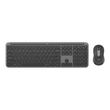 LOGITECH Signature Slim Combo MK950 for Business Keyboard and mouse set wireless Bluetooth 5.1 LE QWERTY graphite (PAN)