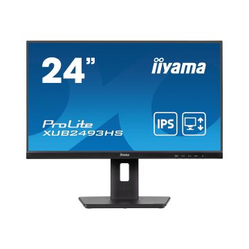 IIYAMA XUB2493HS-B6 24inch ETE IPS-panel 1920x1080 100Hz 250cd/m Speakers HDMI DisplayPort