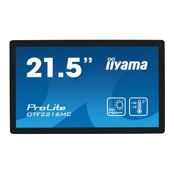 IIYAMA OTF2216MC-B1 21.5inch PCAP Bezel Free 10P Touch 1920x1080 UV-filter+AF+AG coating DisplayPort