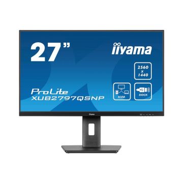 IIYAMA XUB2797QSNP-B1 27inch IPS WQHD 100Hz 300cd/m2 1ms HDMI DP Speakers