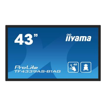 IIYAMA TF4339AS-B1AG 43inch PCAP Anti-glare Bezel Free Android 11 OS 40-Points Touch Screen 1920x108