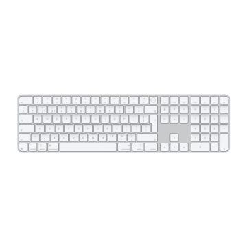 Magic Keyboard with Touch ID and Numeric Keypad for Mac models with silicon - British English - White Keys