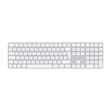 Magic Keyboard with Touch ID and Numeric Keypad for Mac models with silicon - Danish - White Keys