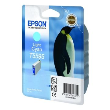 Epson T5595 inktcartridge licht cyaan (origineel)