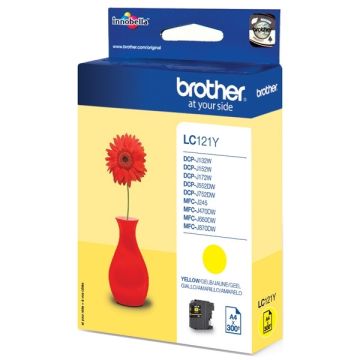 Brother LC-121Y inktcartridge geel (origineel)