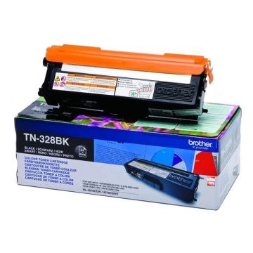 Brother TN-328BK toner zwart extra hoge capaciteit (origineel)