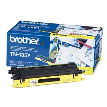 Brother TN-135Y toner geel hoge capaciteit (origineel)