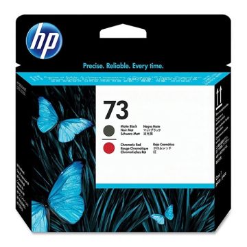 HP 73 (CD949A) printkop mat zwart en chromatic red (origineel)