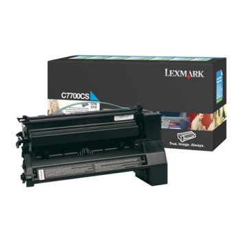 Lexmark C7700CS toner cyaan (origineel)