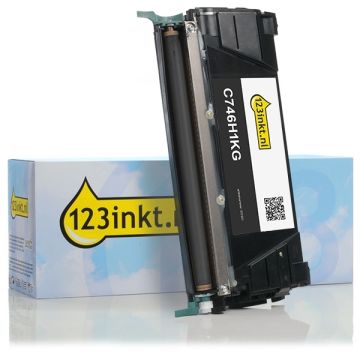 Lexmark C746H1KG toner zwart (123inkt huismerk)