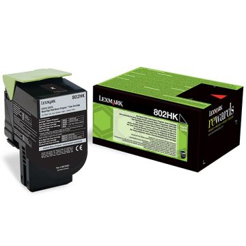 Lexmark 802HK (80C2HK0) toner zwart hoge capaciteit (origineel)