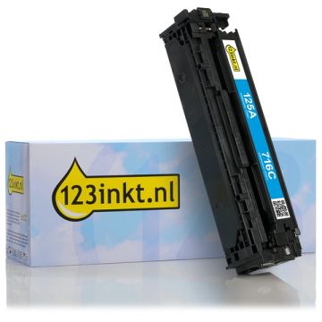 123inkt huismerk vervangt HP 125A (CB541A) toner cyaan