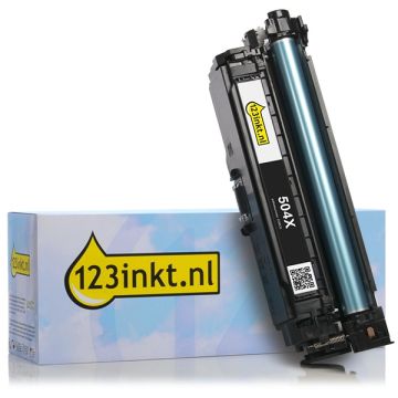 123inkt huismerk vervangt HP 504X (CE250X) toner zwart hoge capaciteit