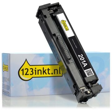 123inkt huismerk vervangt HP 201A (CF400A) toner zwart