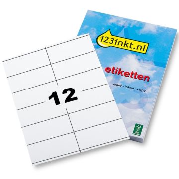 123inkt etiketten 105 x 48 mm (300 etiketten) FSC® Mix Credit