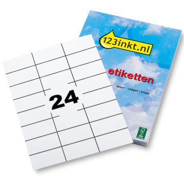 123inkt etiketten 70 x 36 mm (600 etiketten) FSC® Mix Credit