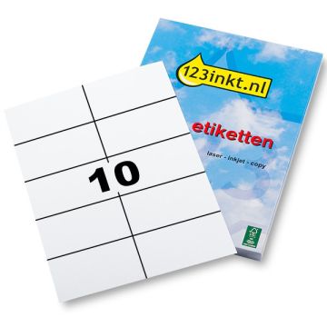 123inkt etiketten 105 x 57 mm (250 etiketten) FSC® Mix Credit