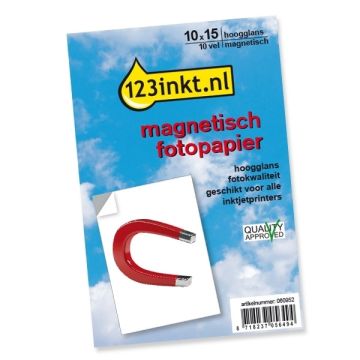 Magnetisch fotopapier hoogglans 10 x 15 cm (10 vel)