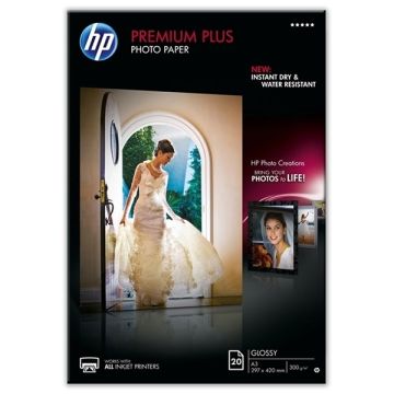 HP CR675A premium plus glanzend fotopapier 300 grams A3 (20 vel)