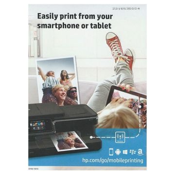 HP advanced glossy photo paper 250 grams 13 x 18 cm borderless 5 vel + 3 enveloppen