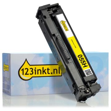 Canon 055H Y toner geel hoge capaciteit (123inkt huismerk)