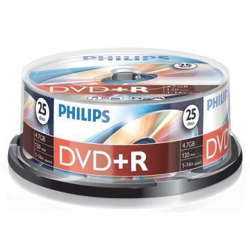 Philips dvd+r 25 stuks in cakebox