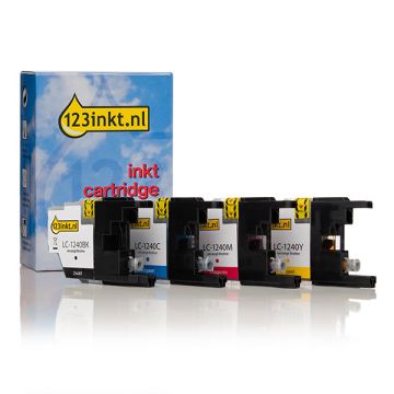 123inkt huismerk vervangt Brother LC-1240VALBP multipack 4 inktcartridges