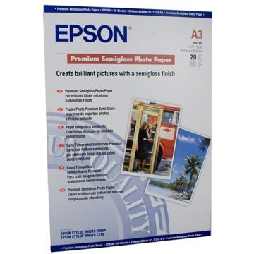 Epson S041334 premium semi-gloss photo paper 251 grams DIN A3 (20 vel)