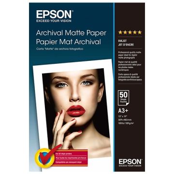 Epson S041340 archival matte paper 189 grams A3+ (50 vel)