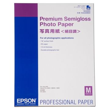 Epson S042093 premium semigloss photo paper 250 grams A2 (25 vel)