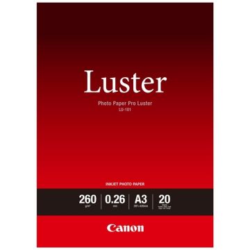 Canon LU-101 pro luster photo paper 260 grams A3 (20 vel)