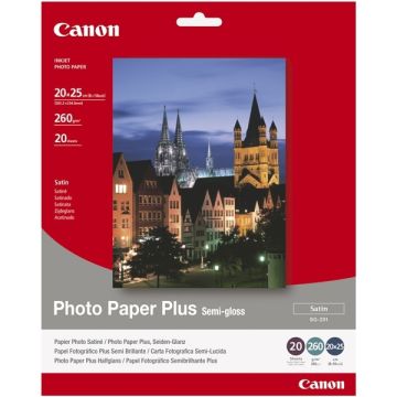 Canon SG-201 photo paper plus semi-gloss 260 grams 20 x 25 cm (20 vel)