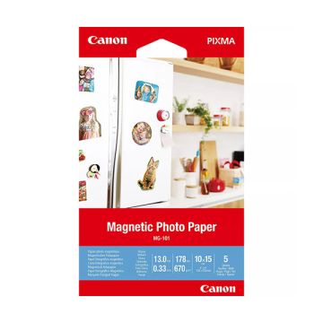 Canon MG-101 magnetisch fotopapier 178 grams 10 x 15 cm (5 vel)