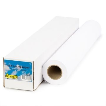 123inkt Matt Coated paper roll 610 mm (24 inch) x 30 m (120 grams)