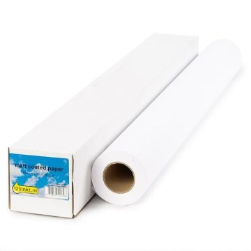 123inkt Matt Coated paper roll 914 mm (36 inch) x 45 m (90 grams)