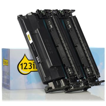 123inkt huismerk vervangt HP 26X (CF226X) toner zwart hoge capaciteit dubbelpak