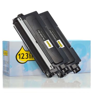 123inkt huismerk vervangt Brother TN-2320 toner zwart extra hoge capaciteit dubbelpak