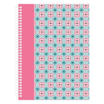 Kangaro Pink Mint Retro spiraalblok A4 gelinieerd 60 grams 160 vel