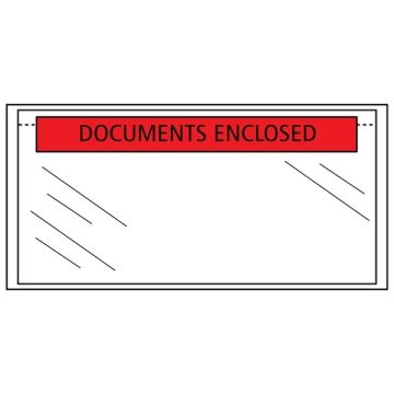 Paklijst envelop documents enclosed 225 x 165 mm - A5 zelfklevend (1000 stuks)